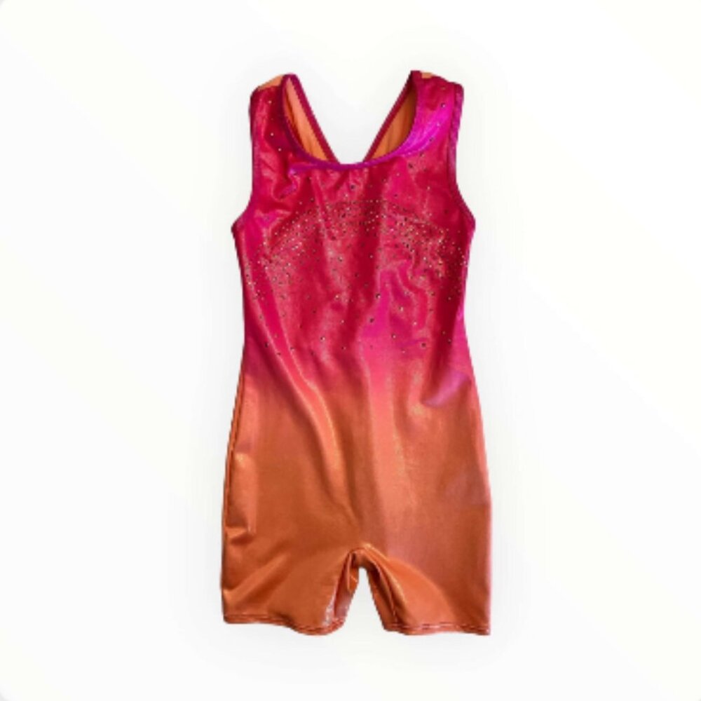 More Than Magic Girl's 1-Piece Gymnastics/Dance/Swimwear - Size M (7-8) (152-1)